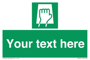 Custom Push Pad Sign